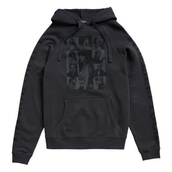 Official TAYLOR SWIFT The Eras Tour US Dates Black Oversized HOODIE M/L/XL NEW - Picture 4 of 6